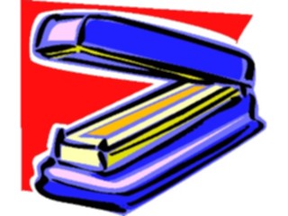 Sticker Custom Preview Image #040134 Business Office Cartoons Stapler11