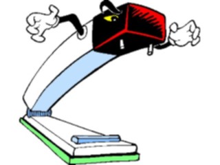 Sticker Custom Preview Image #040135 Business Office Cartoons Stapler Attacking