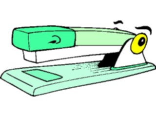 Sticker Custom Preview Image #040139 Business Office Cartoons Stapler Surprised