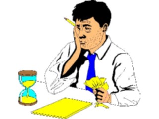 Sticker Custom Preview Image #040149 Business Office Cartoons Stressed2