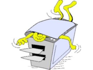 Sticker Custom Preview Image #040156 Business Office Cartoons Stuckin Copier