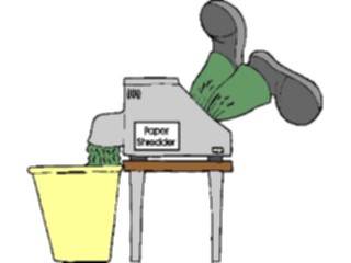 Sticker Custom Preview Image #040159 Business Office Cartoons Stuckin Paper Shredder1