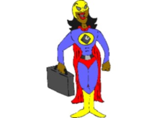 Sticker Custom Preview Image #040171 Business Office Cartoons Super Businesswoman