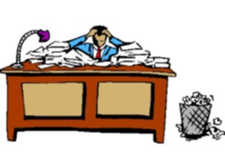 Sticker Custom Preview Image #040178 Business Office Cartoons Swampedwith Work