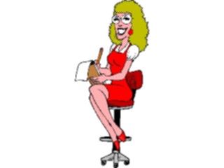 Sticker Custom Preview Image #040191 Business Office Cartoons Taking Notes3