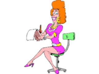 Sticker Custom Preview Image #040193 Business Office Cartoons Taking Notes5