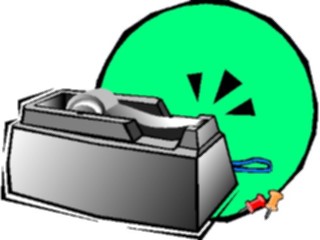 Sticker Custom Preview Image #040200 Business Office Cartoons Tape Dispenser4