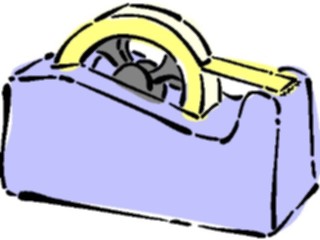 Sticker Custom Preview Image #040201 Business Office Cartoons Tape Dispenser5