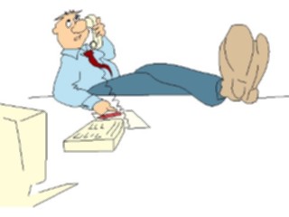 Sticker Custom Preview Image #040212 Business Office Cartoons Telesales2