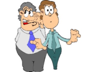 Sticker Custom Preview Image #040213 Business Office Cartoons Telling Secrets