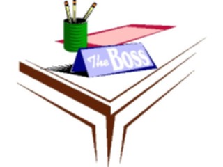 Sticker Custom Preview Image #040214 Business Office Cartoons The Boss