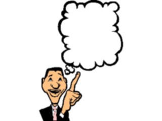 Sticker Custom Preview Image #040217 Business Office Cartoons Think Bubble2