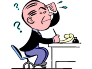 Sticker Custom Preview Image #040226 Business Office Cartoons Thinking6