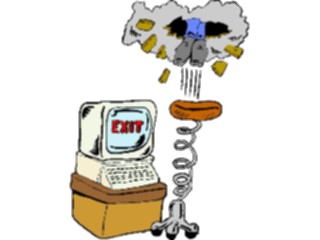 Sticker Custom Preview Image #040232 Business Office Cartoons Throughthe Roof
