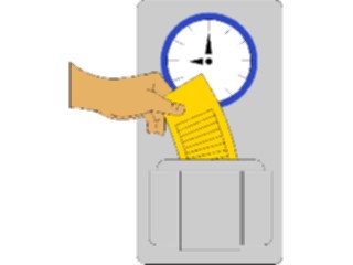 Sticker Custom Preview Image #040245 Business Office Cartoons Time Clock1