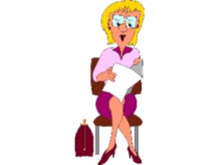 Sticker Custom Preview Image #040299 Business Office Cartoons Waiting2