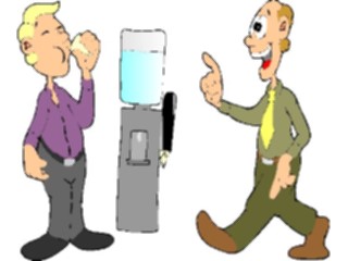 Sticker Custom Preview Image #040321 Business Office Cartoons Water Cooler Encounter2