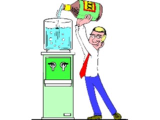 Sticker Custom Preview Image #040329 Business Office Cartoons Water Cooler Spiked