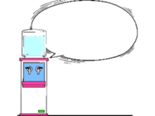 Sticker Custom Preview Image #040331 Business Office Cartoons Water Cooler Talking1