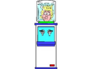 Sticker Custom Preview Image #040334 Business Office Cartoons Water Cooler Woman