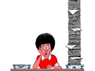 Sticker Custom Preview Image #040377 Business Office Cartoons Work Piled Up01