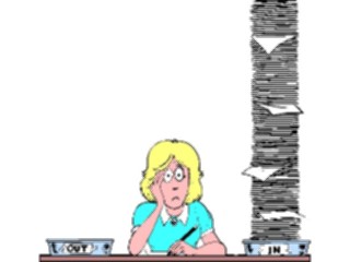 Sticker Custom Preview Image #040378 Business Office Cartoons Work Piled Up02