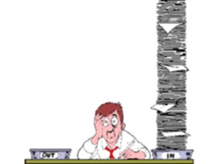 Sticker Custom Preview Image #040379 Business Office Cartoons Work Piled Up03