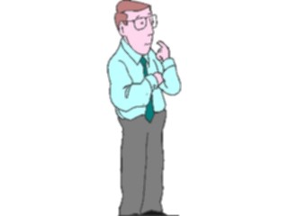 Sticker Custom Preview Image #040392 Business Office Cartoons Worried