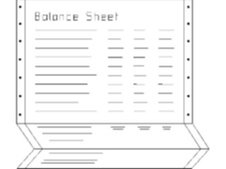 Sticker Custom Preview Image #040409 Business Office Documents Balance Sheet