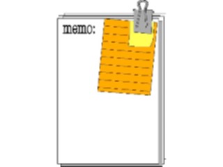 Sticker Custom Preview Image #040417 Business Office Documents Clipboard Note