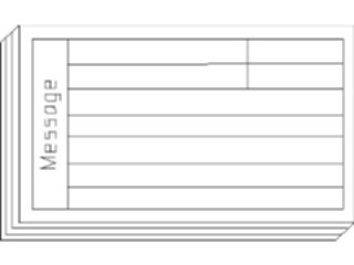 Sticker Custom Preview Image #040501 Business Office Documents Message Pad