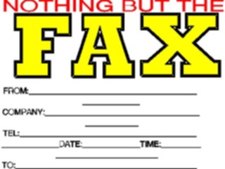 Sticker Custom Preview Image #040504 Business Office Documents Nothing But The F A X