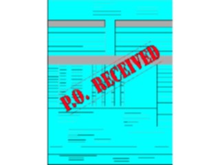 Sticker Custom Preview Image #040520 Business Office Documents Purchase Order Received