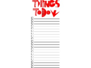 Sticker Custom Preview Image #040534 Business Office Documents Things To Do List1