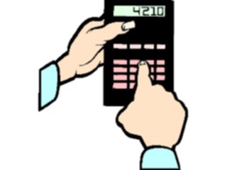 Sticker Custom Preview Image #040581 Business Office Equipment Furniture Calculatorin Hands