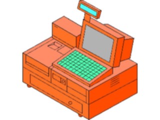 Sticker Custom Preview Image #040586 Business Office Equipment Furniture Cash Register4