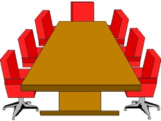 Sticker Custom Preview Image #040616 Business Office Equipment Furniture Conference Table1