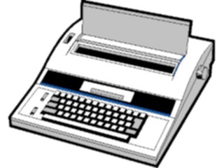 Sticker Custom Preview Image #040750 Business Office Equipment Furniture Typewriter01