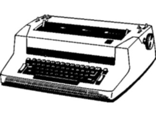 Sticker Custom Preview Image #040758 Business Office Equipment Furniture Typewriter09