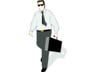 Sticker Custom Preview Image #040840 Business Office People Businessman Briefcase1