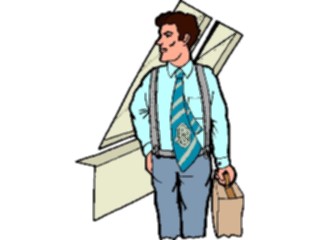 Sticker Custom Preview Image #040845 Business Office People Businessman Briefcase6