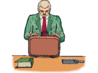 Sticker Custom Preview Image #040847 Business Office People Businessman Briefcase8