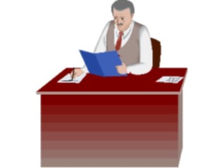 Sticker Custom Preview Image #040871 Business Office People Businessman Reading3