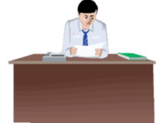 Sticker Custom Preview Image #040872 Business Office People Businessman Reading4