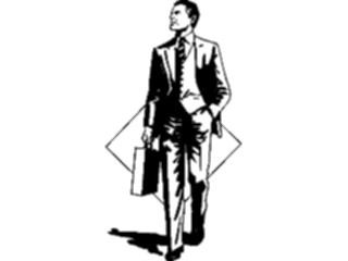 Sticker Custom Preview Image #040882 Business Office People Businessman Walking1