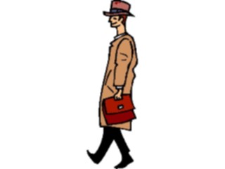 Sticker Custom Preview Image #040883 Business Office People Businessman Walking2