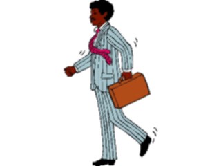 Sticker Custom Preview Image #040884 Business Office People Businessman Walking3