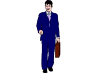 Sticker Custom Preview Image #040885 Business Office People Businessman Walking4