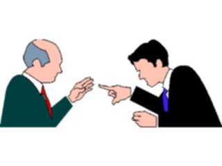 Sticker Custom Preview Image #040897 Business Office People Businessmen Argument