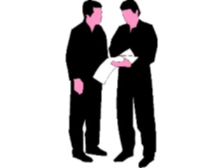 Sticker Custom Preview Image #040898 Business Office People Businessmen Discussing